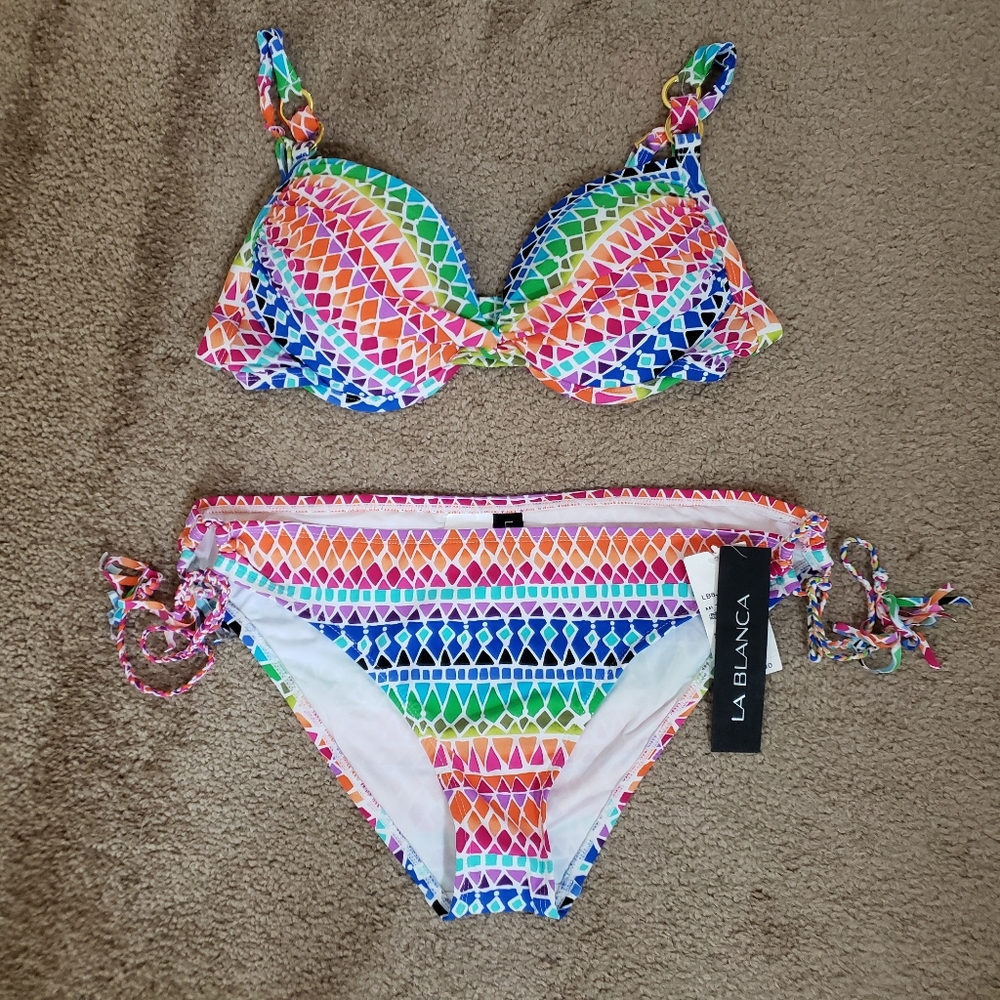 La Blanca Rainbow Full Spectrum Push Up Bikini Set